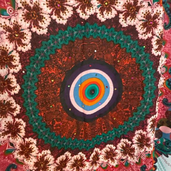 Kleid Desigual printed embellished tunic blouse xxl - Picture 8 of 13